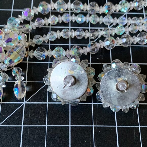 Aurora Borealis Necklace and Earrings Set - Picture 5 of 6